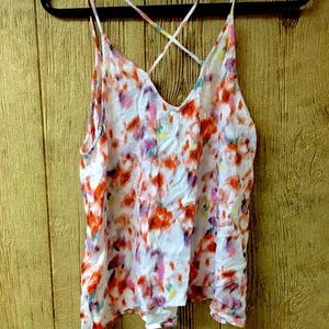 Lucky brand XL like new tank with cross back